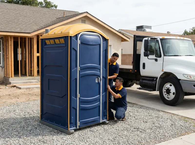Construction Site Portable Toilet Rental in San Bernardino, CA