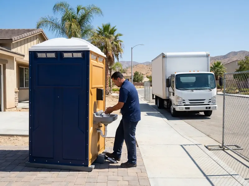 Flushing Portable Toilet with Sink Rental in San Bernardino, CA