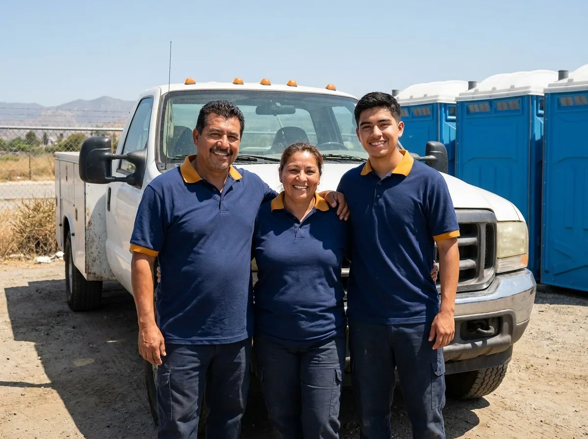 The ApexCore Restroom Services team — portable toilet supplier in San Bernardino, CA